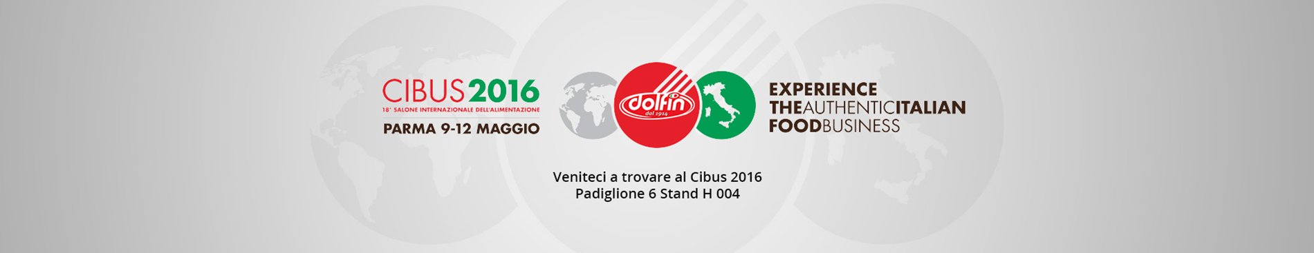 Ci vediamo a Parma per Cibus 2016!