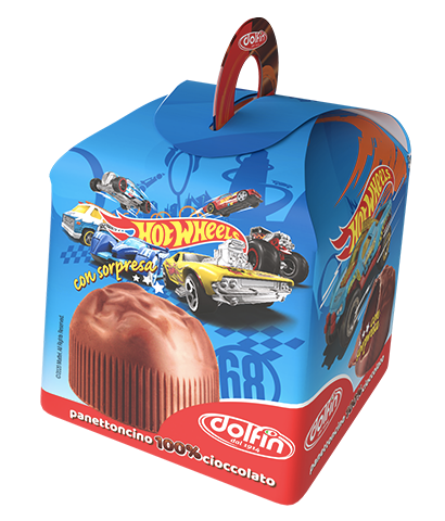 Panettoncino di cioccolato Hot Wheels