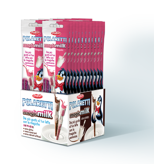 Cannucce Dolfin Polaretti Magic Milk - Gusto Cioccolato E Fragola, 84 Pezzi Totali